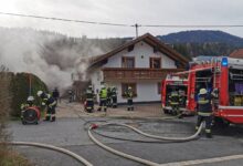 Heizraumbrand in Wohnhaus in Tröpolach © FF Tröpolach