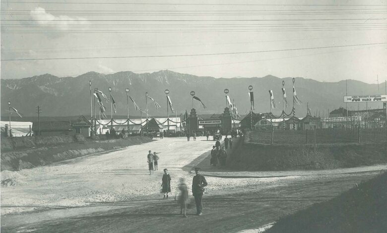 Eingang zum Ausstellungsgelände der ÖWA von 1925. © Archiv und Museum der Stadt Villach